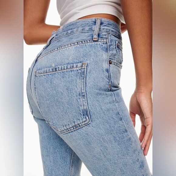 Aritzia Agolde Limited Edition Riley High Rise Ankle Length Jeans size 24 NWOT - Picture 3 of 8